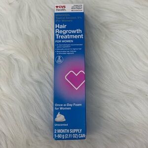 New CVS Women's 5% Minoxidil Foam for Hair Regrowth 2 Month Supply
